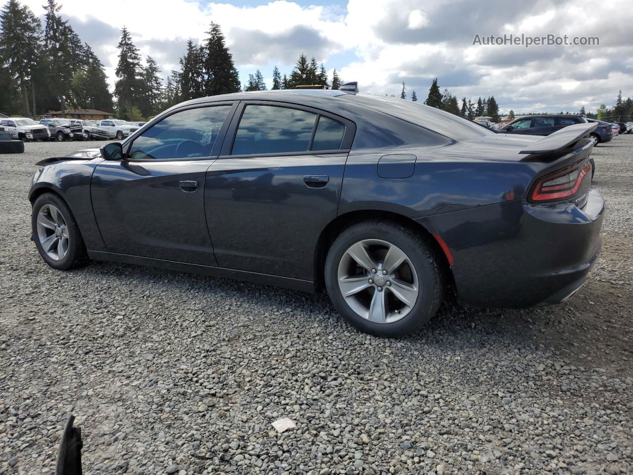 2016 Dodge Charger Sxt Charcoal vin: 2C3CDXHG1GH354566