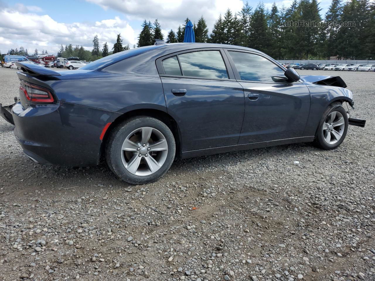 2016 Dodge Charger Sxt Charcoal vin: 2C3CDXHG1GH354566