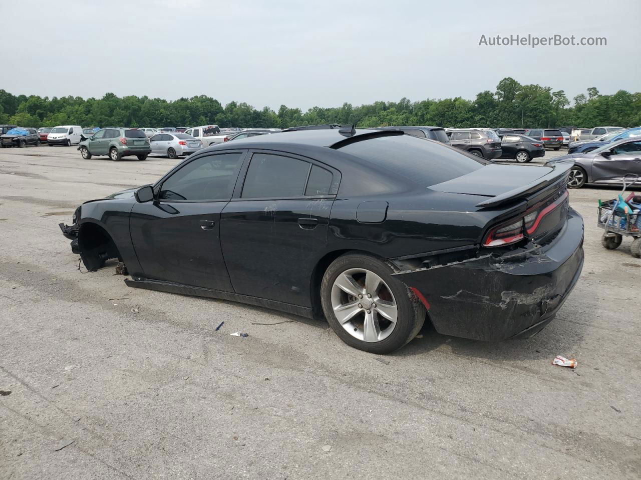 2016 Dodge Charger Sxt Черный vin: 2C3CDXHG1GH355510