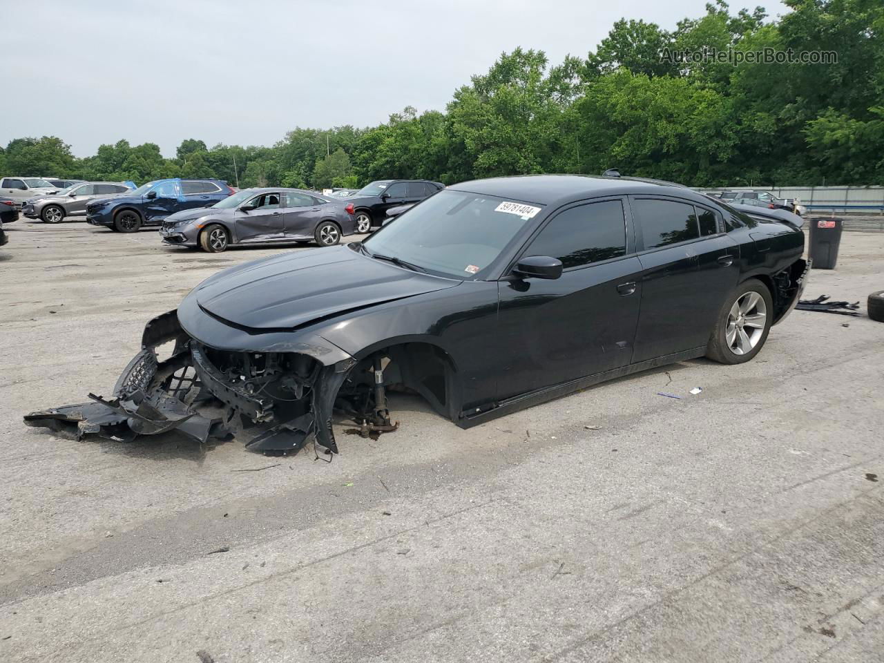 2016 Dodge Charger Sxt Black vin: 2C3CDXHG1GH355510