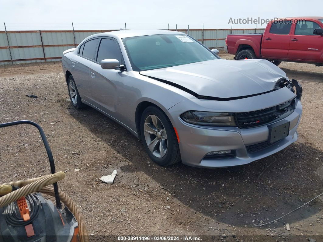 2017 Dodge Charger Sxt Rwd Серебряный vin: 2C3CDXHG1HH504399