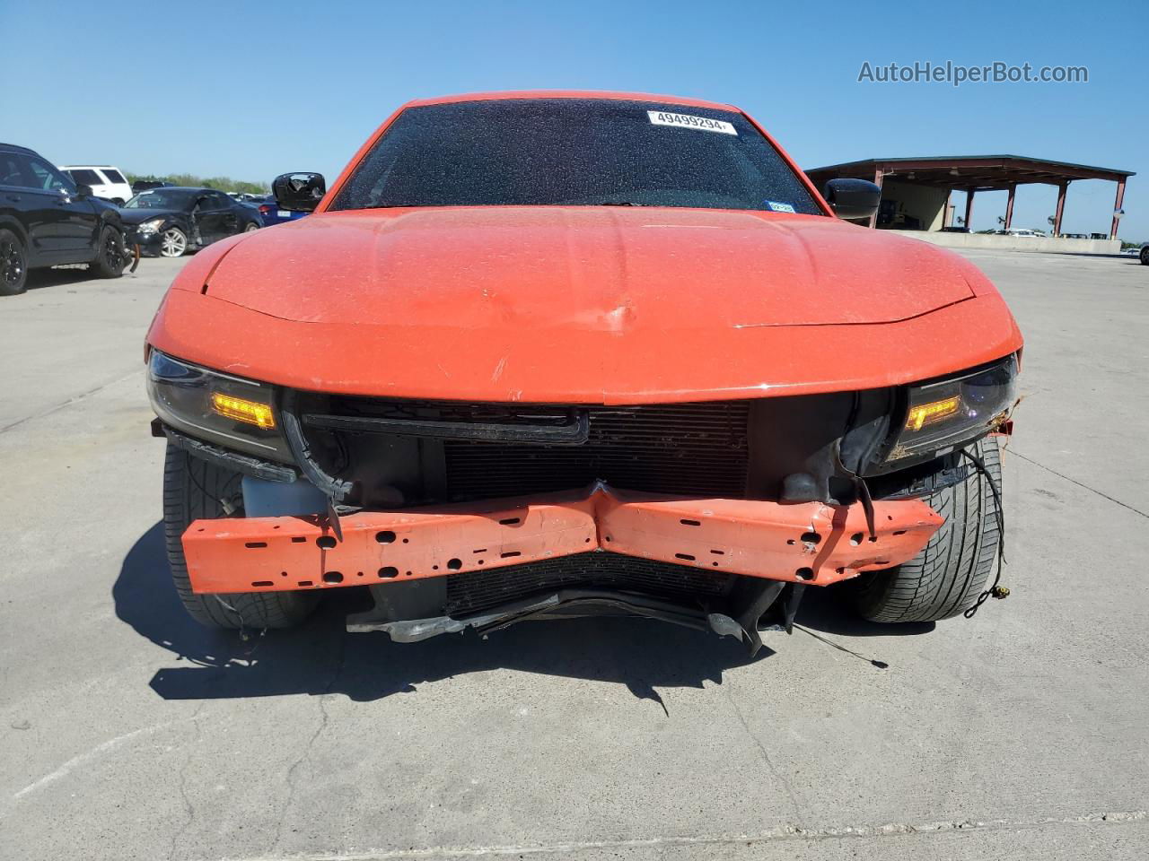 2017 Dodge Charger Sxt Orange vin: 2C3CDXHG1HH504614