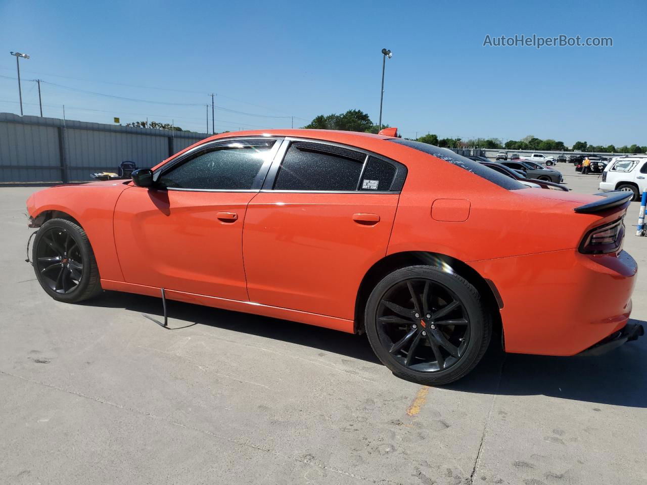 2017 Dodge Charger Sxt Orange vin: 2C3CDXHG1HH504614