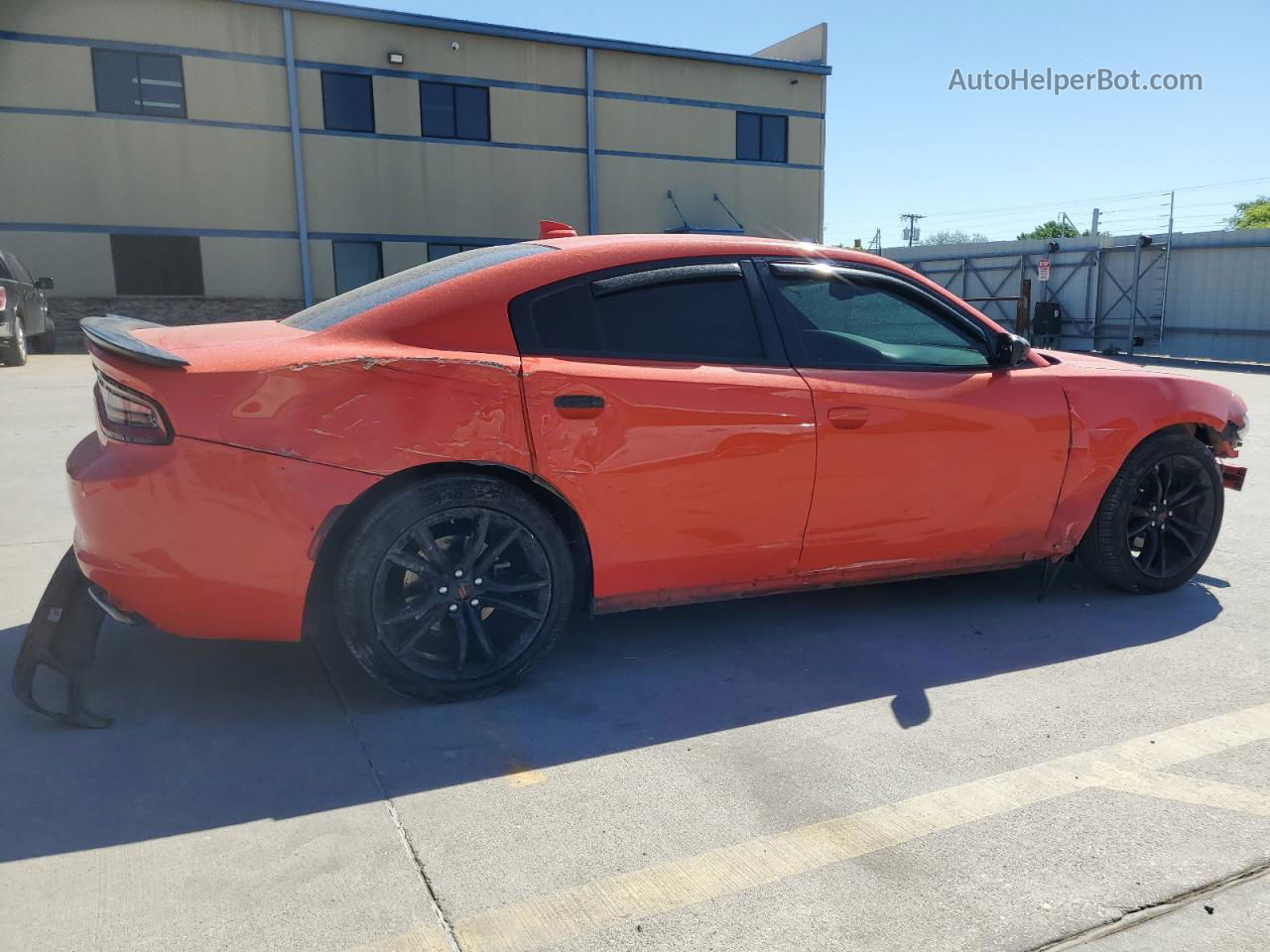 2017 Dodge Charger Sxt Orange vin: 2C3CDXHG1HH504614