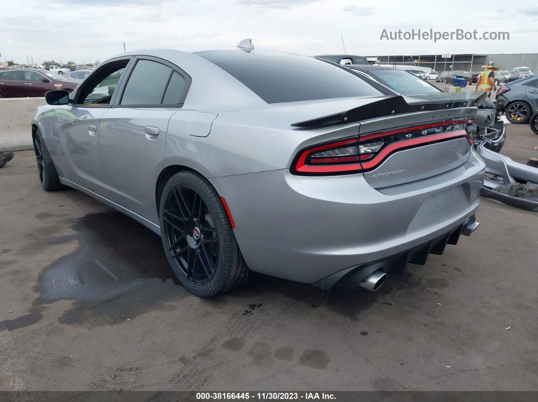 2017 Dodge Charger Sxt Rwd Silver vin: 2C3CDXHG1HH549360