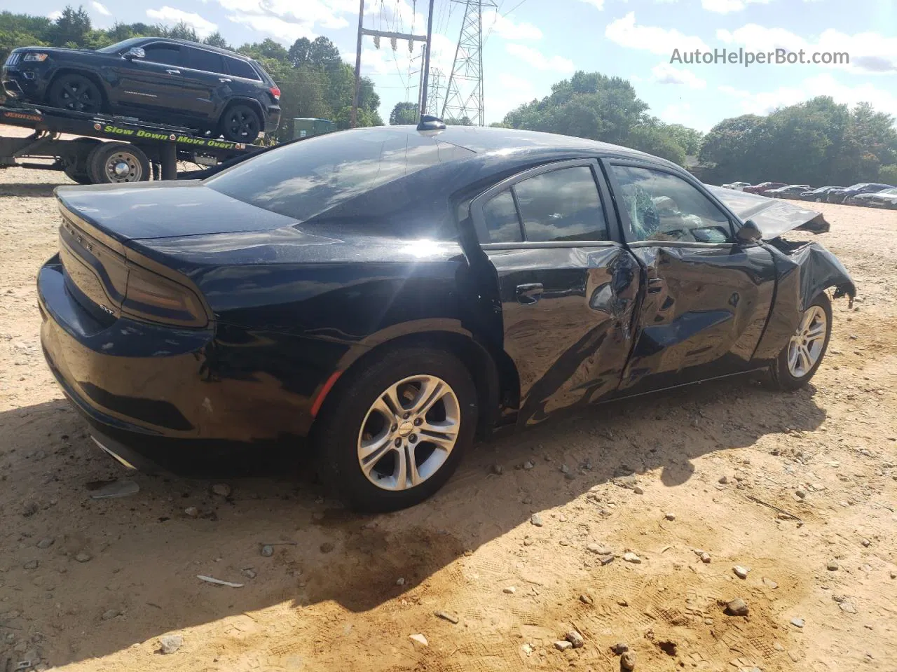 2017 Dodge Charger Sxt Черный vin: 2C3CDXHG1HH551321