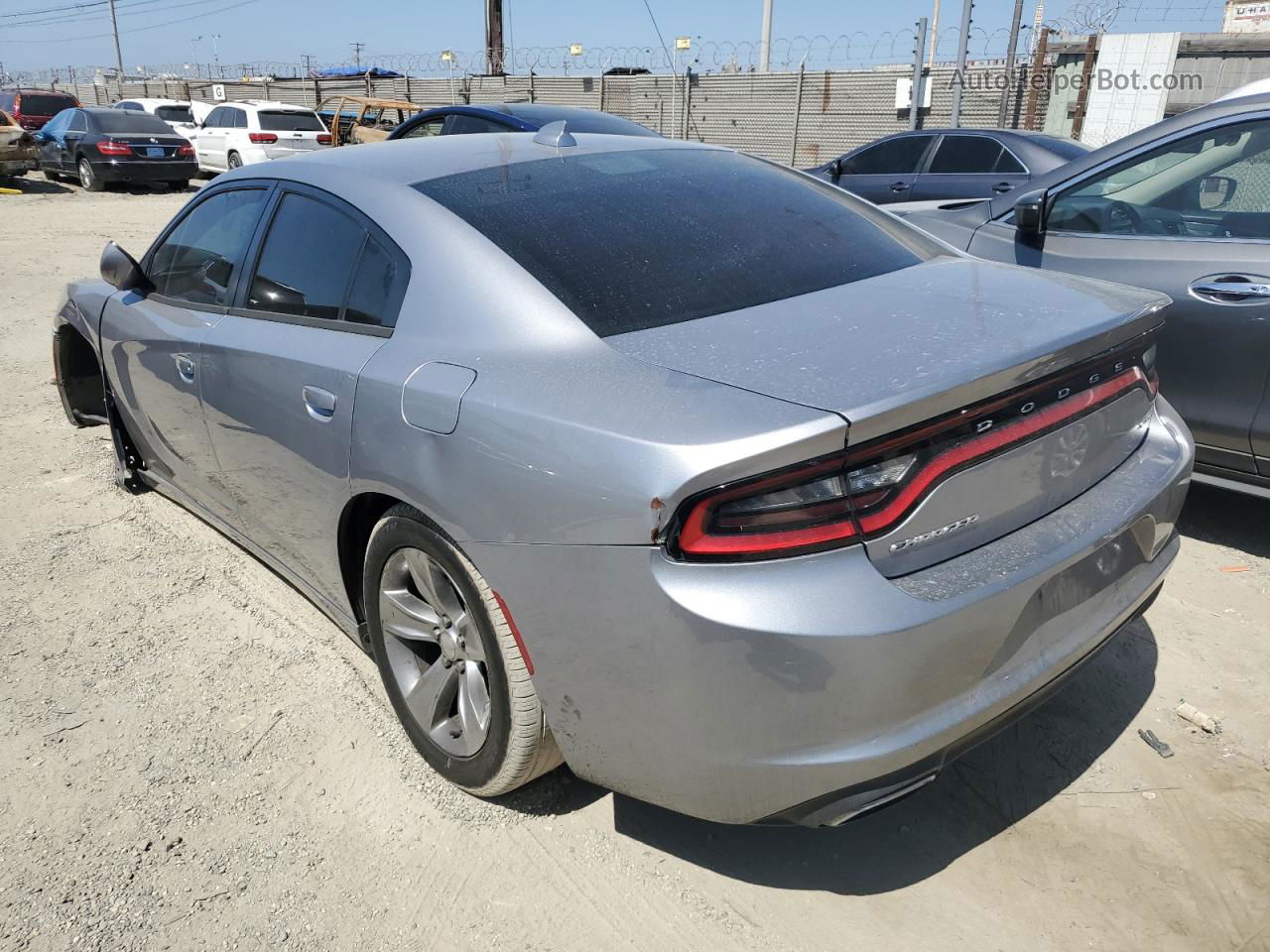 2017 Dodge Charger Sxt Silver vin: 2C3CDXHG1HH563453