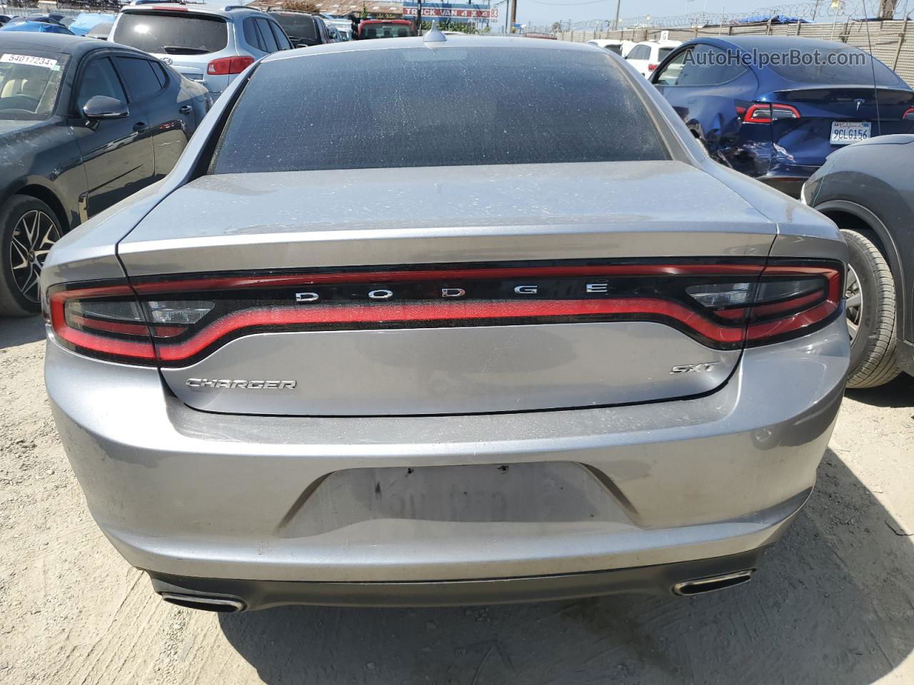 2017 Dodge Charger Sxt Silver vin: 2C3CDXHG1HH563453