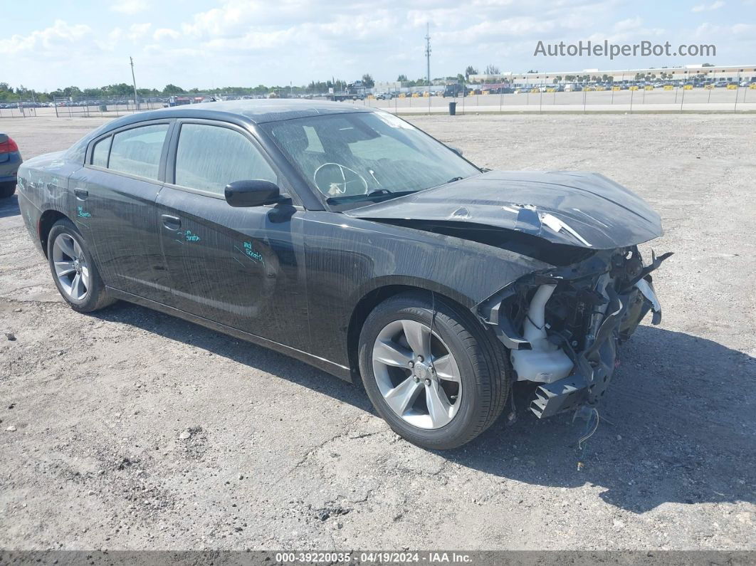 2017 Dodge Charger Sxt Rwd Черный vin: 2C3CDXHG1HH574887