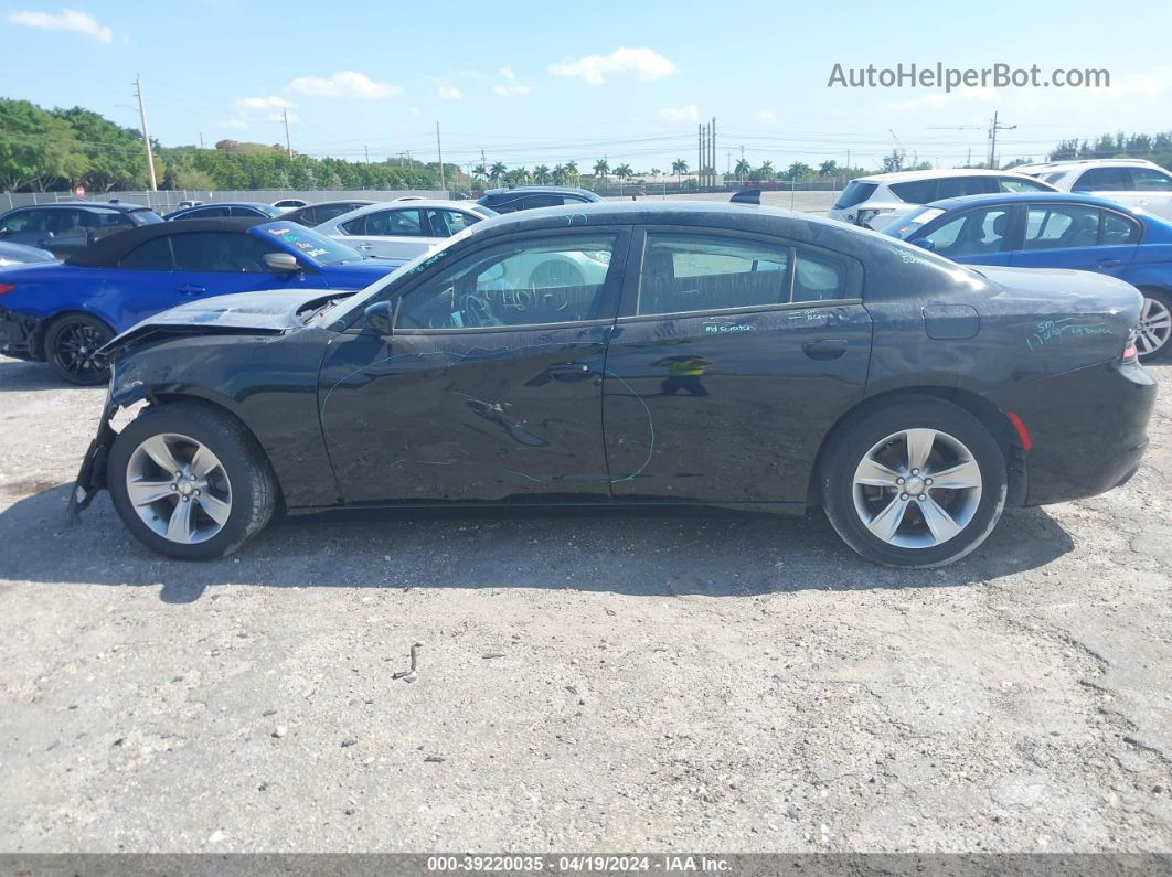 2017 Dodge Charger Sxt Rwd Черный vin: 2C3CDXHG1HH574887