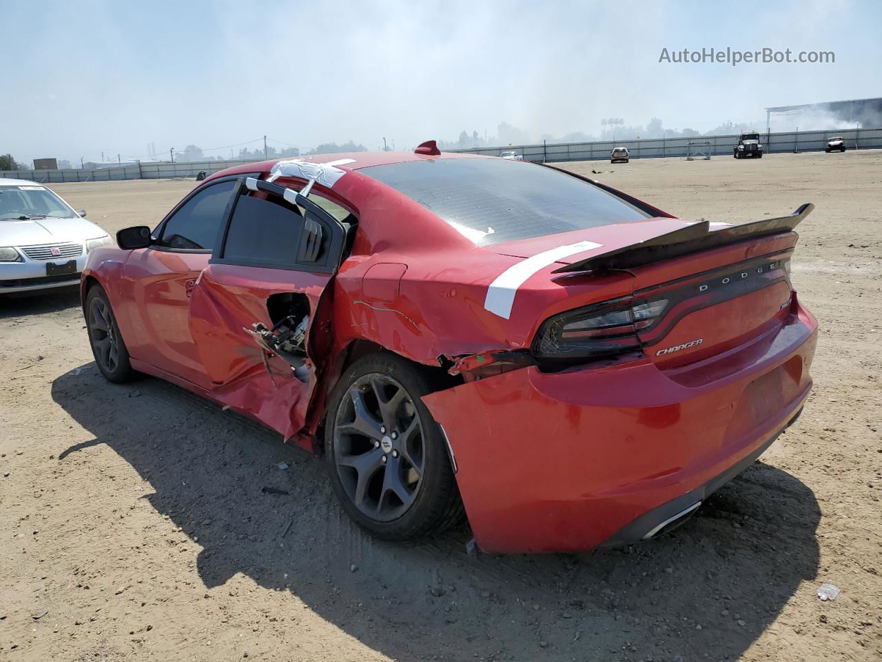 2017 Dodge Charger Sxt Red vin: 2C3CDXHG1HH667585