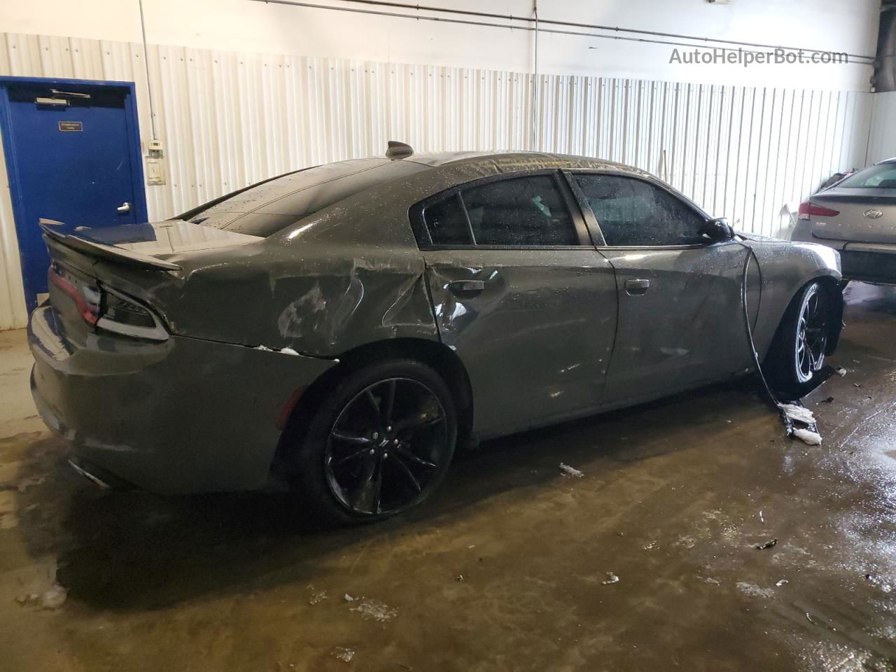 2018 Dodge Charger Sxt Plus Gray vin: 2C3CDXHG1JH134819