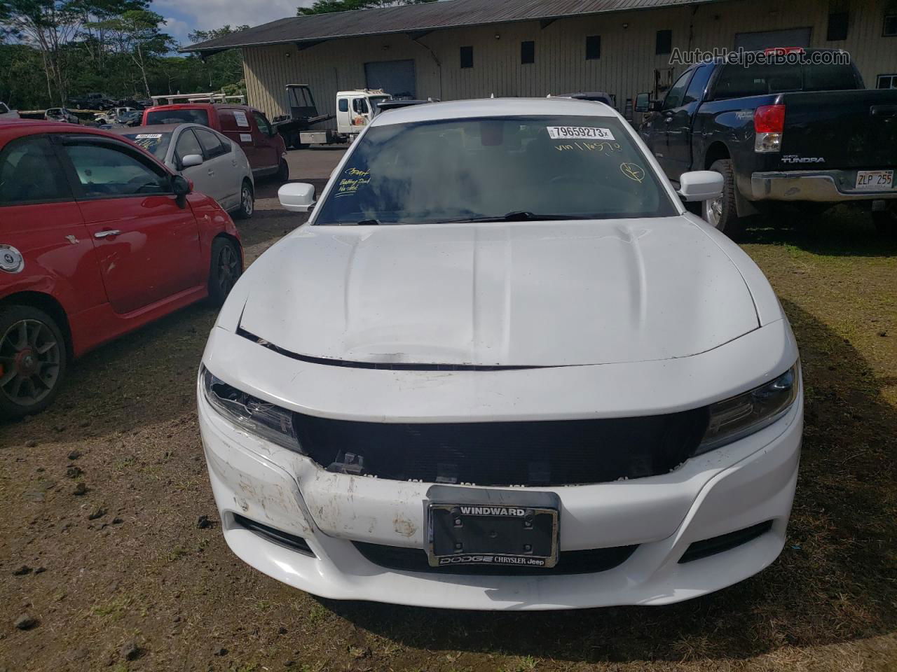 2018 Dodge Charger Sxt Plus White vin: 2C3CDXHG1JH176570