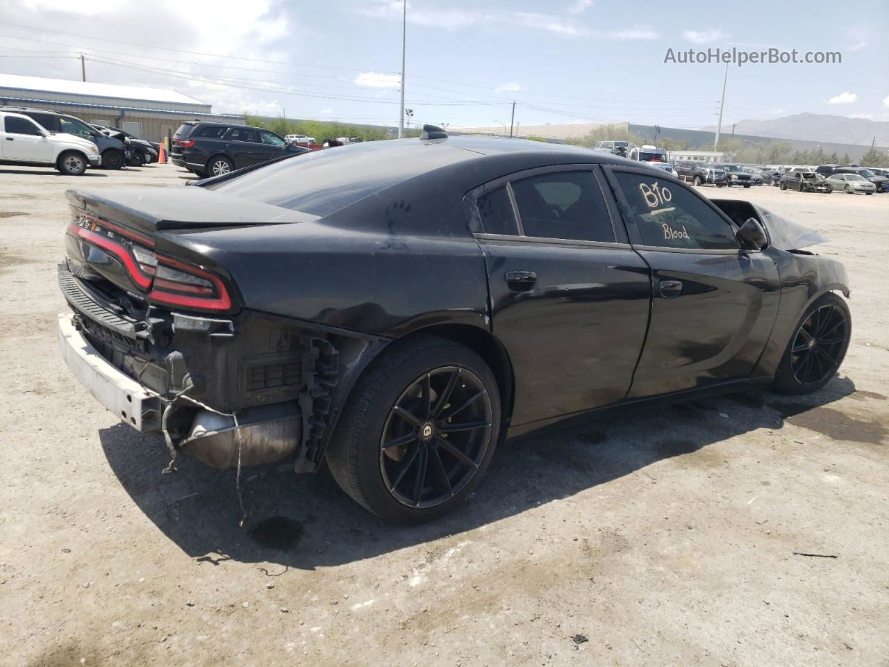 2018 Dodge Charger Sxt Plus Black vin: 2C3CDXHG1JH216016