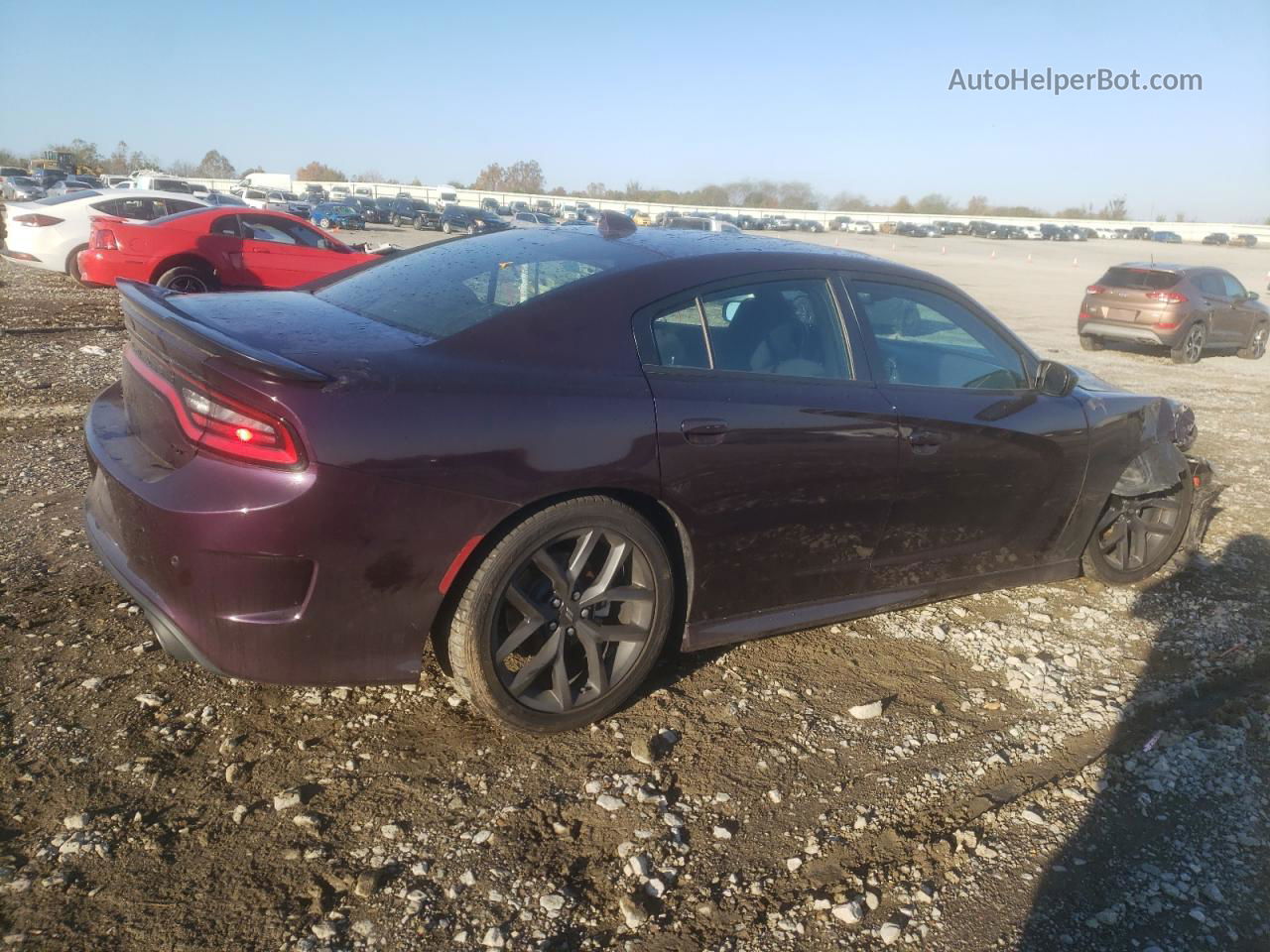 2021 Dodge Charger Gt Burgundy vin: 2C3CDXHG1MH628926