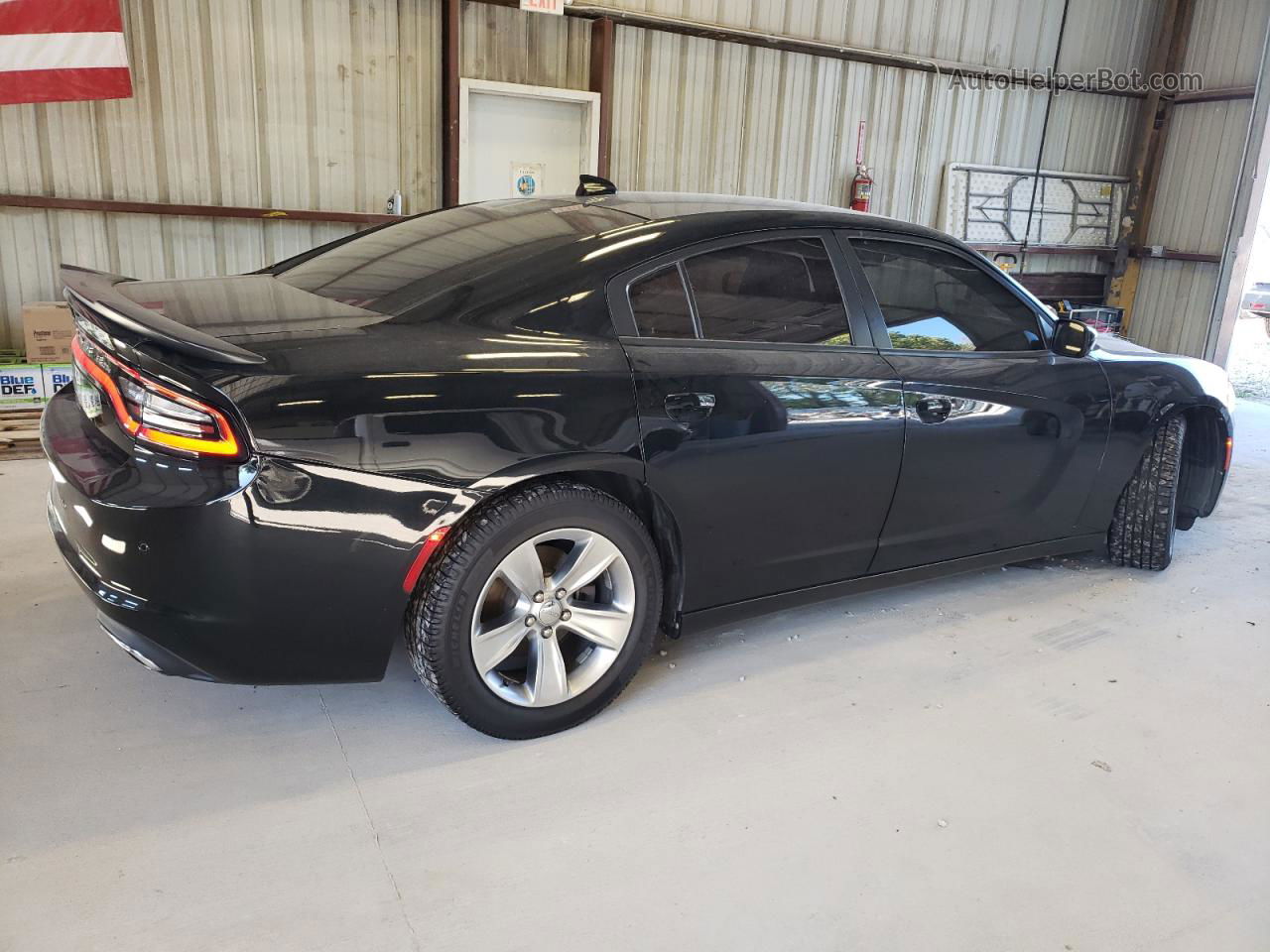 2016 Dodge Charger Sxt Black vin: 2C3CDXHG2GH139102