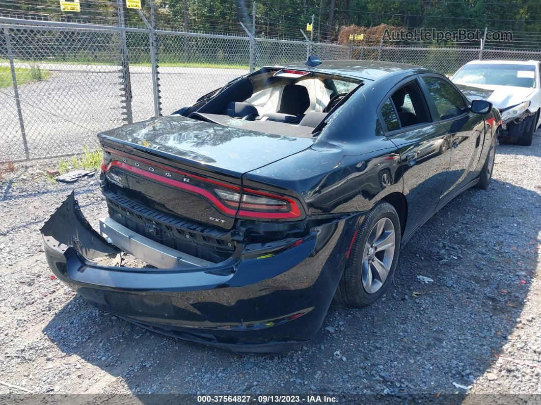 2016 Dodge Charger Sxt Black vin: 2C3CDXHG2GH222772