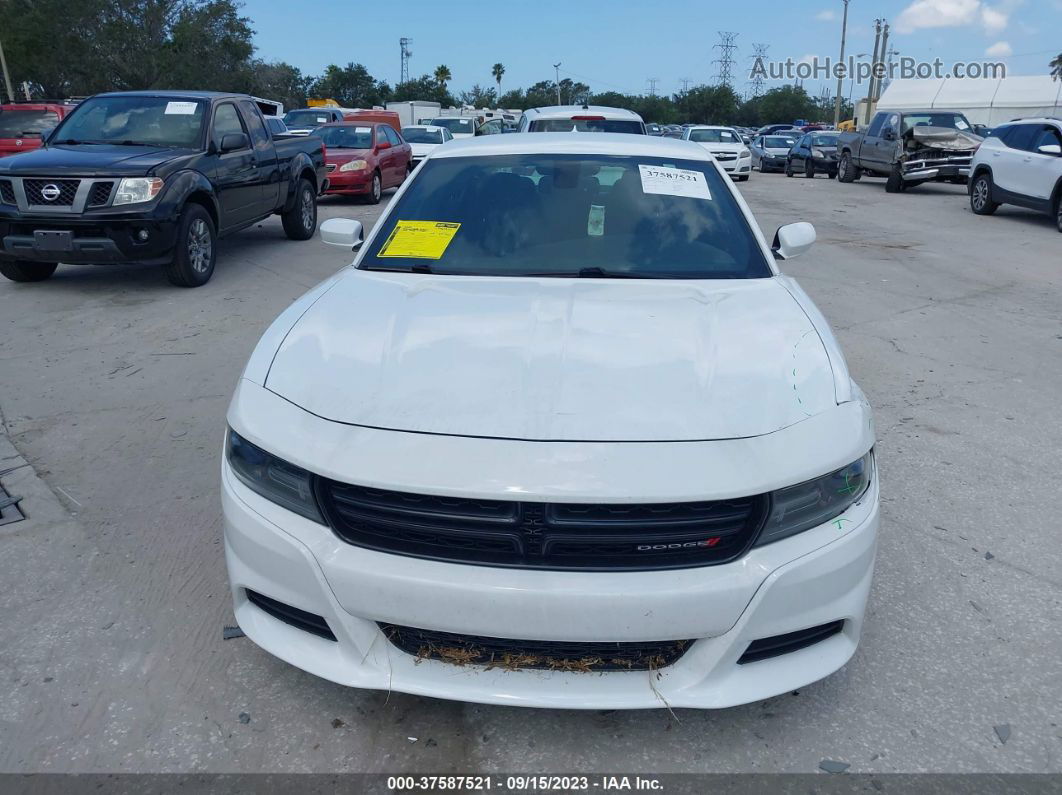 2016 Dodge Charger Sxt White vin: 2C3CDXHG2GH266402