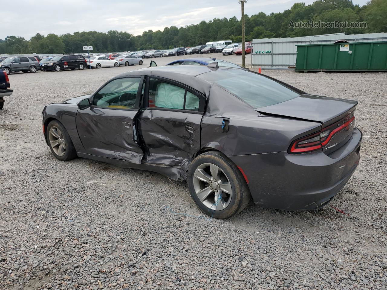 2016 Dodge Charger Sxt Gray vin: 2C3CDXHG2GH305716