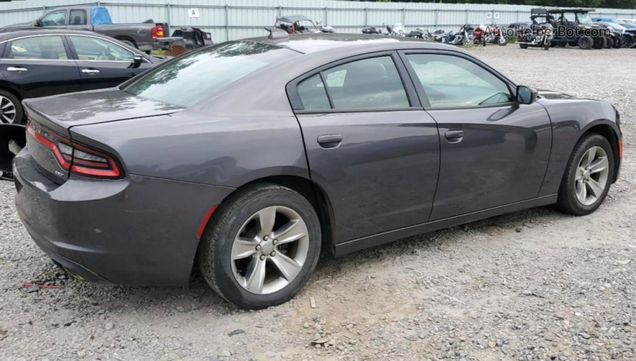 2016 Dodge Charger Sxt Gray vin: 2C3CDXHG2GH305716