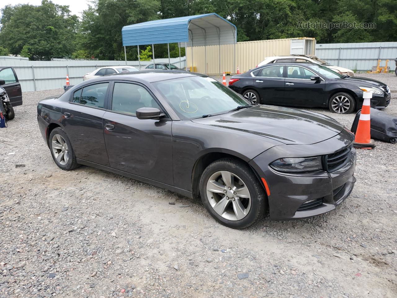 2016 Dodge Charger Sxt Серый vin: 2C3CDXHG2GH305716