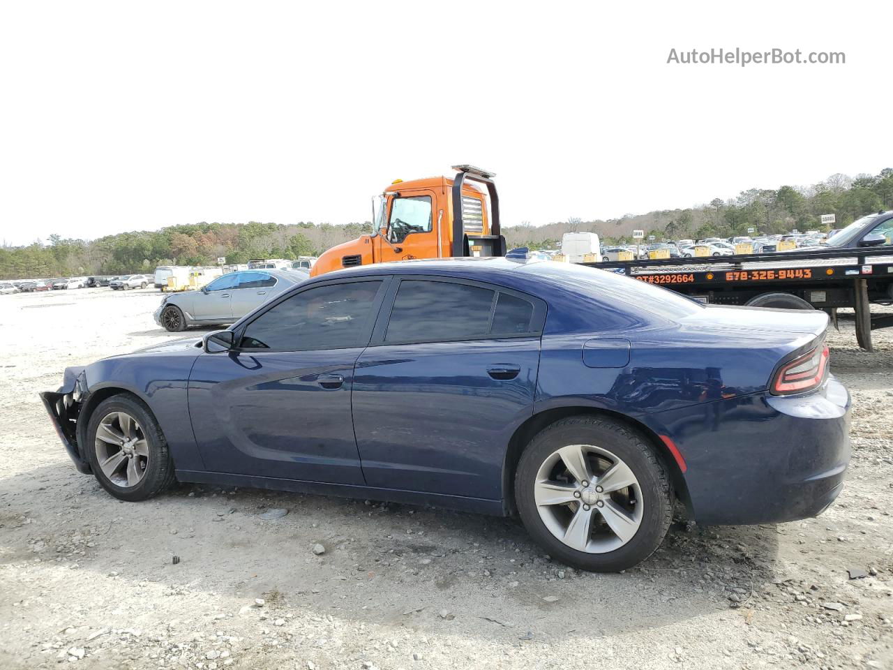 2016 Dodge Charger Sxt Синий vin: 2C3CDXHG2GH335024