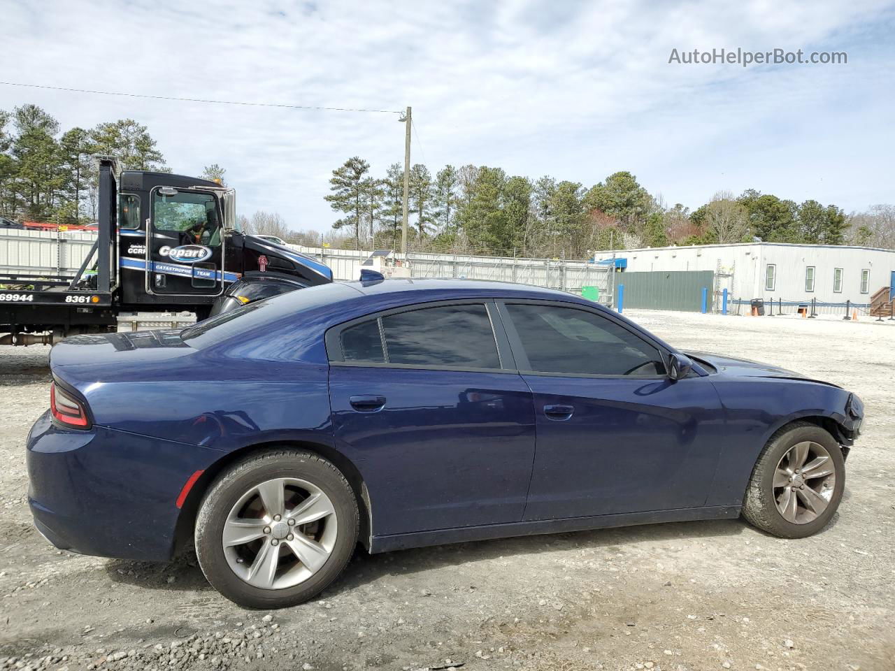 2016 Dodge Charger Sxt Blue vin: 2C3CDXHG2GH335024