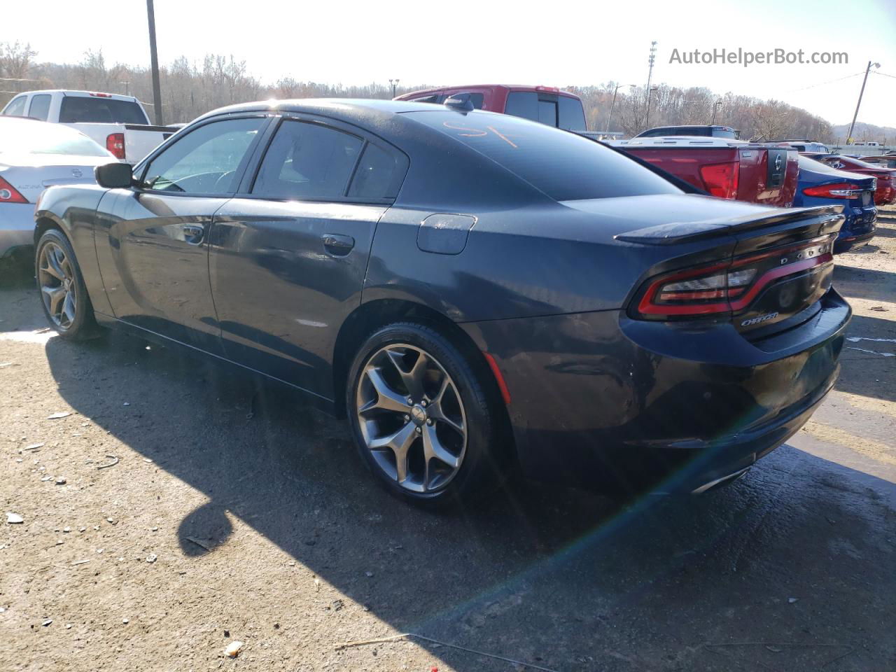 2016 Dodge Charger Sxt Gray vin: 2C3CDXHG2GH352194