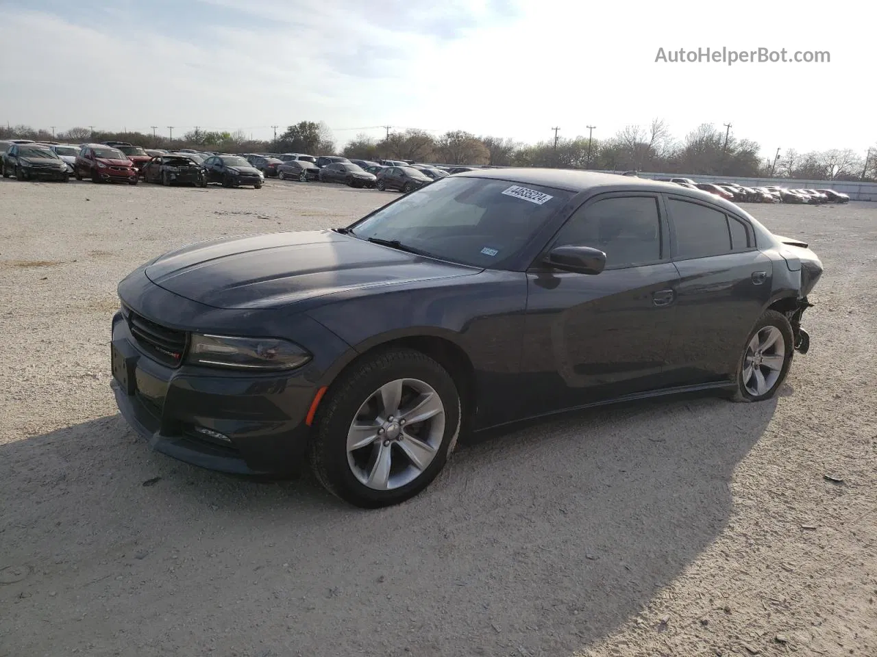 2017 Dodge Charger Sxt Gray vin: 2C3CDXHG2HH514813