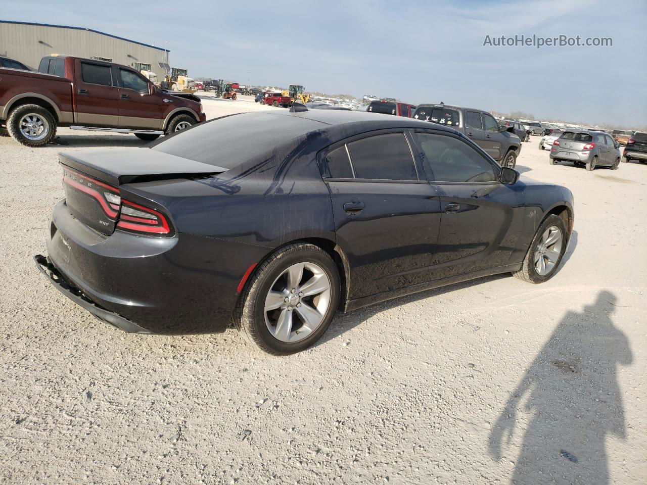 2017 Dodge Charger Sxt Gray vin: 2C3CDXHG2HH514813