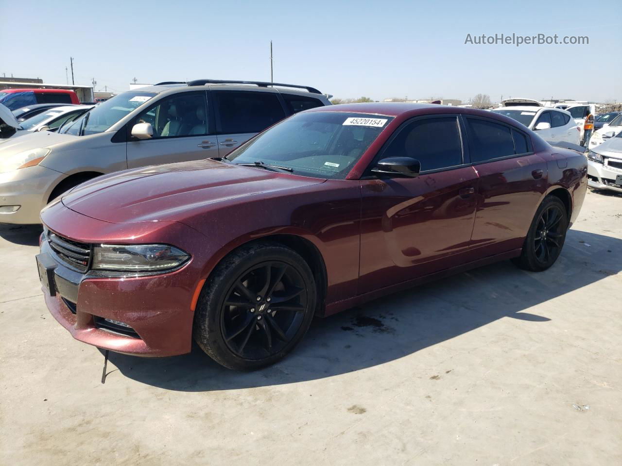 2017 Dodge Charger Sxt Maroon vin: 2C3CDXHG2HH514827