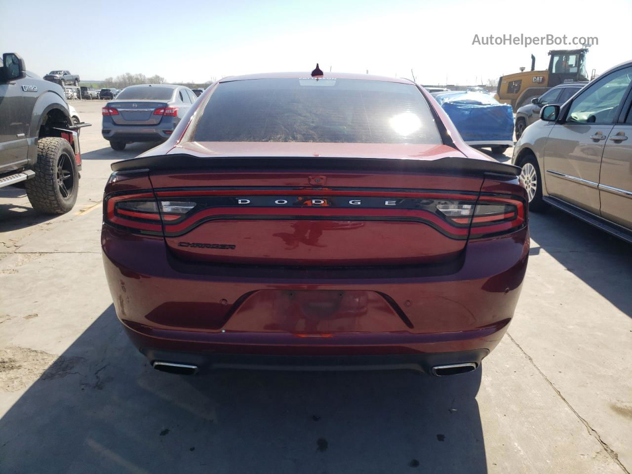 2017 Dodge Charger Sxt Maroon vin: 2C3CDXHG2HH514827