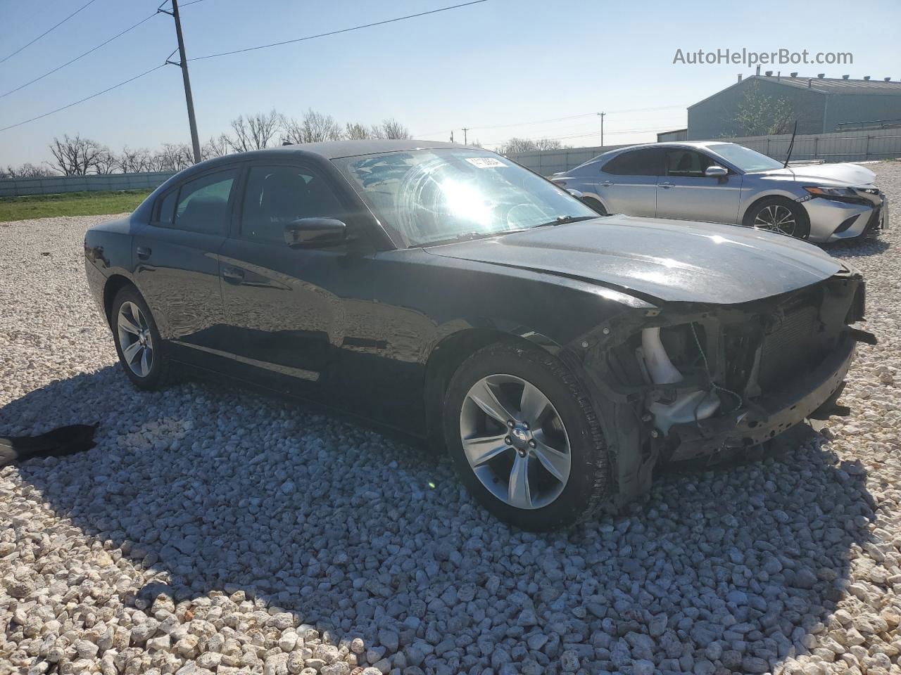 2017 Dodge Charger Sxt Black vin: 2C3CDXHG2HH659799