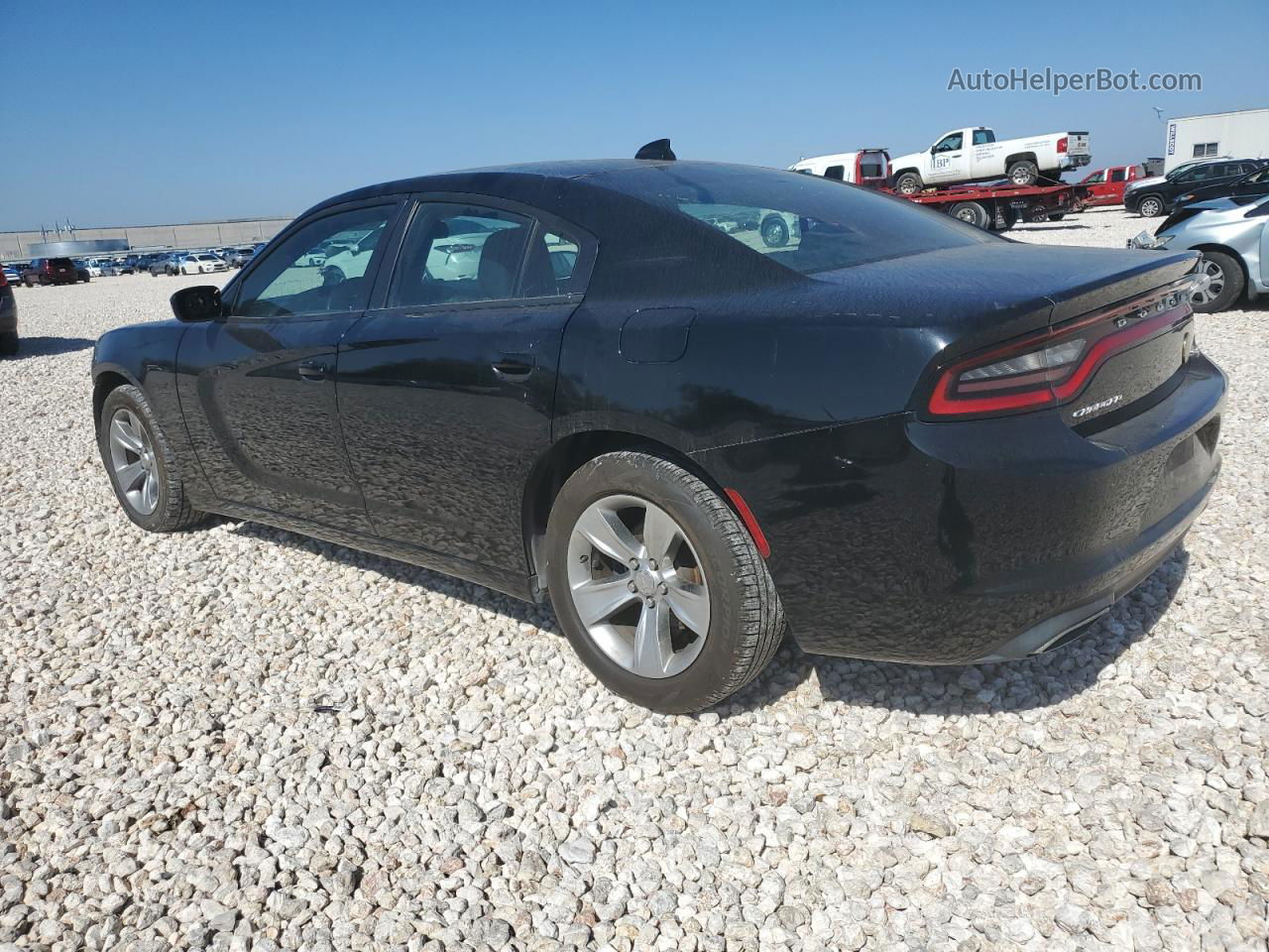 2017 Dodge Charger Sxt Black vin: 2C3CDXHG2HH659799