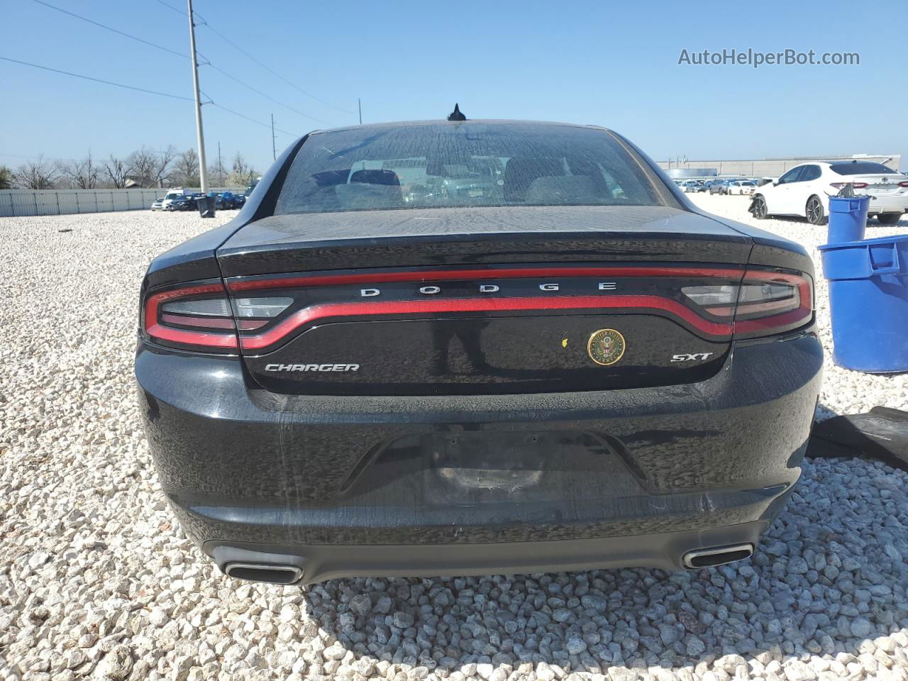 2017 Dodge Charger Sxt Black vin: 2C3CDXHG2HH659799