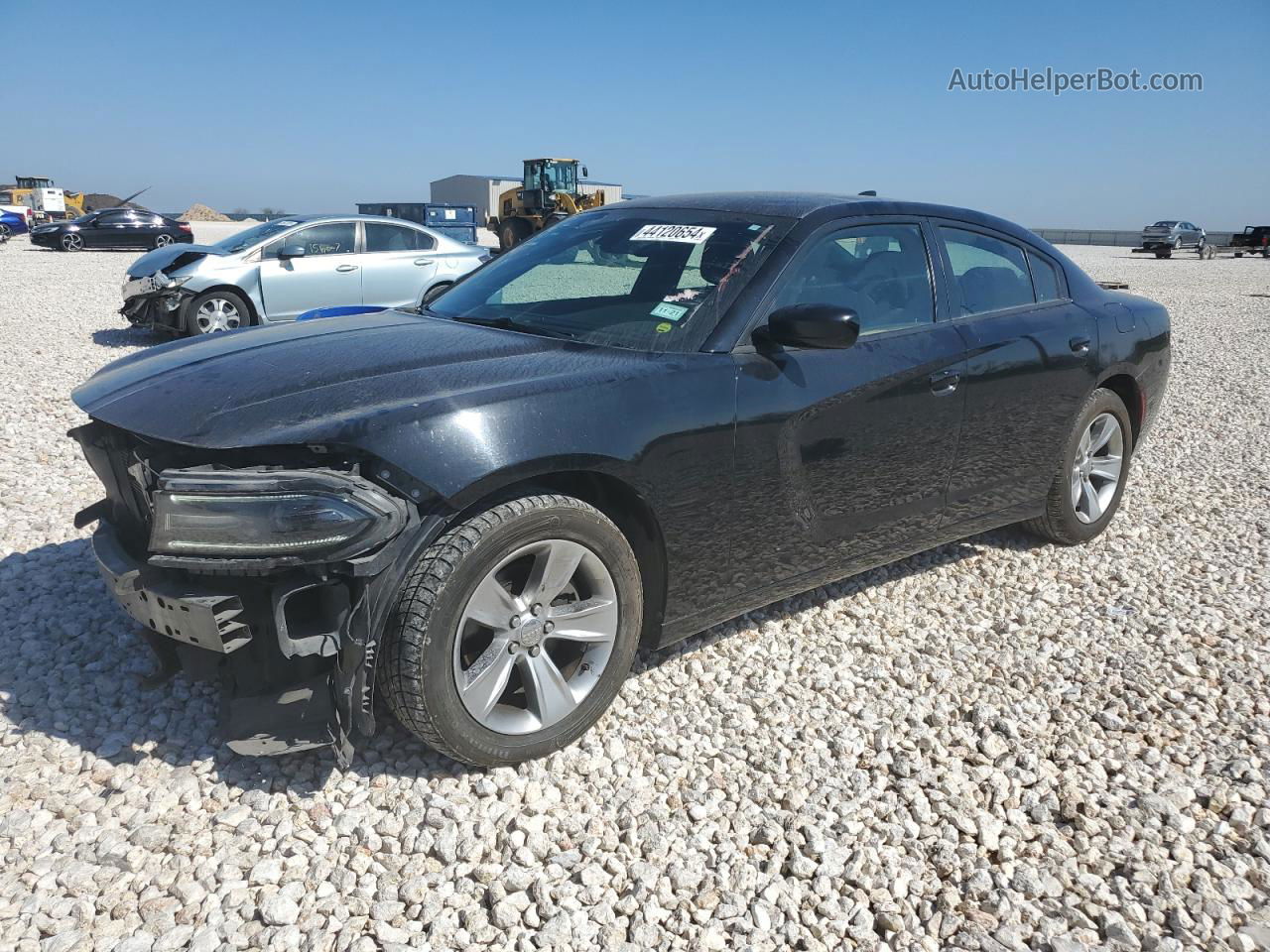 2017 Dodge Charger Sxt Black vin: 2C3CDXHG2HH659799