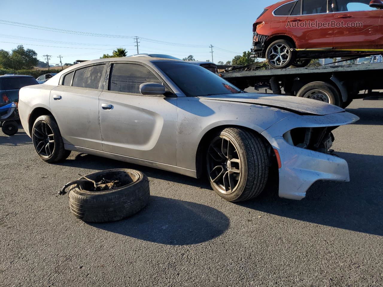 2018 Dodge Charger Sxt Plus Silver vin: 2C3CDXHG2JH128754