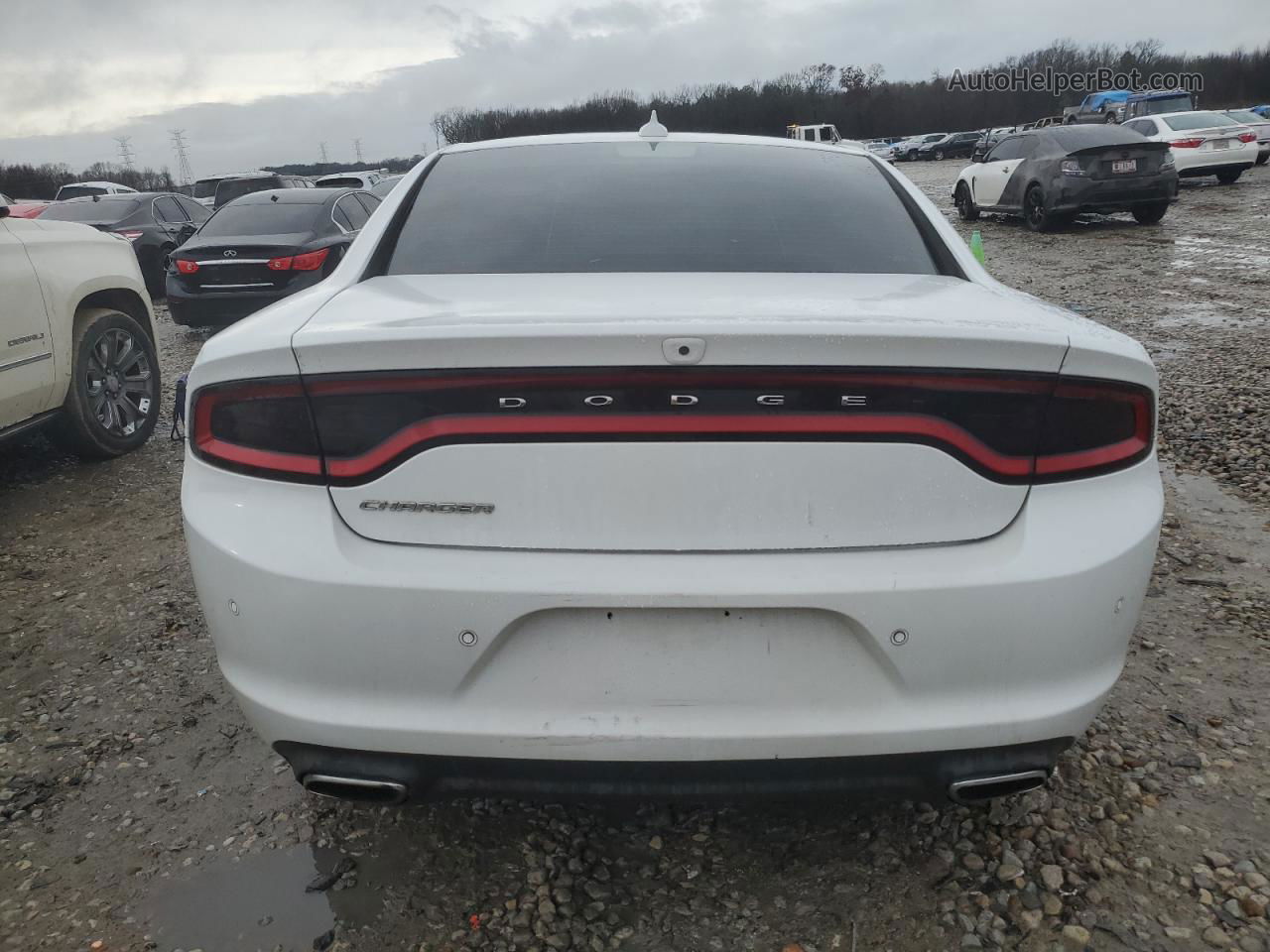 2018 Dodge Charger Sxt Plus Белый vin: 2C3CDXHG2JH169336