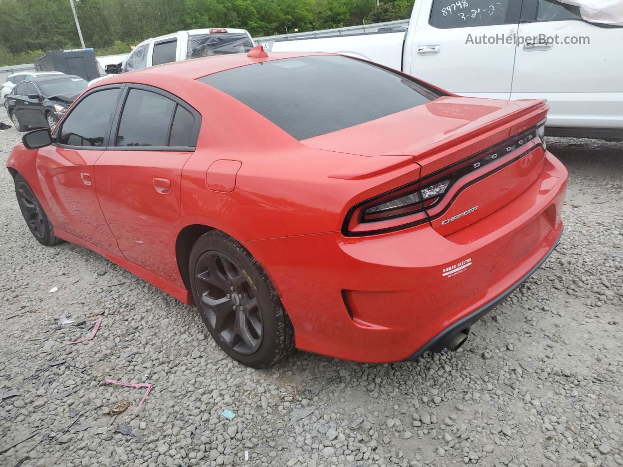 2018 Dodge Charger Sxt Plus Red vin: 2C3CDXHG2JH206871