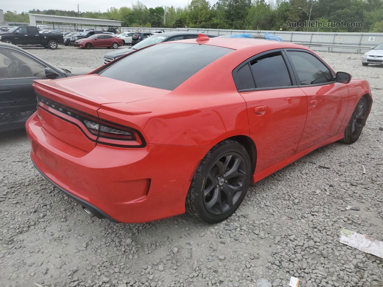 2018 Dodge Charger Sxt Plus Red vin: 2C3CDXHG2JH206871