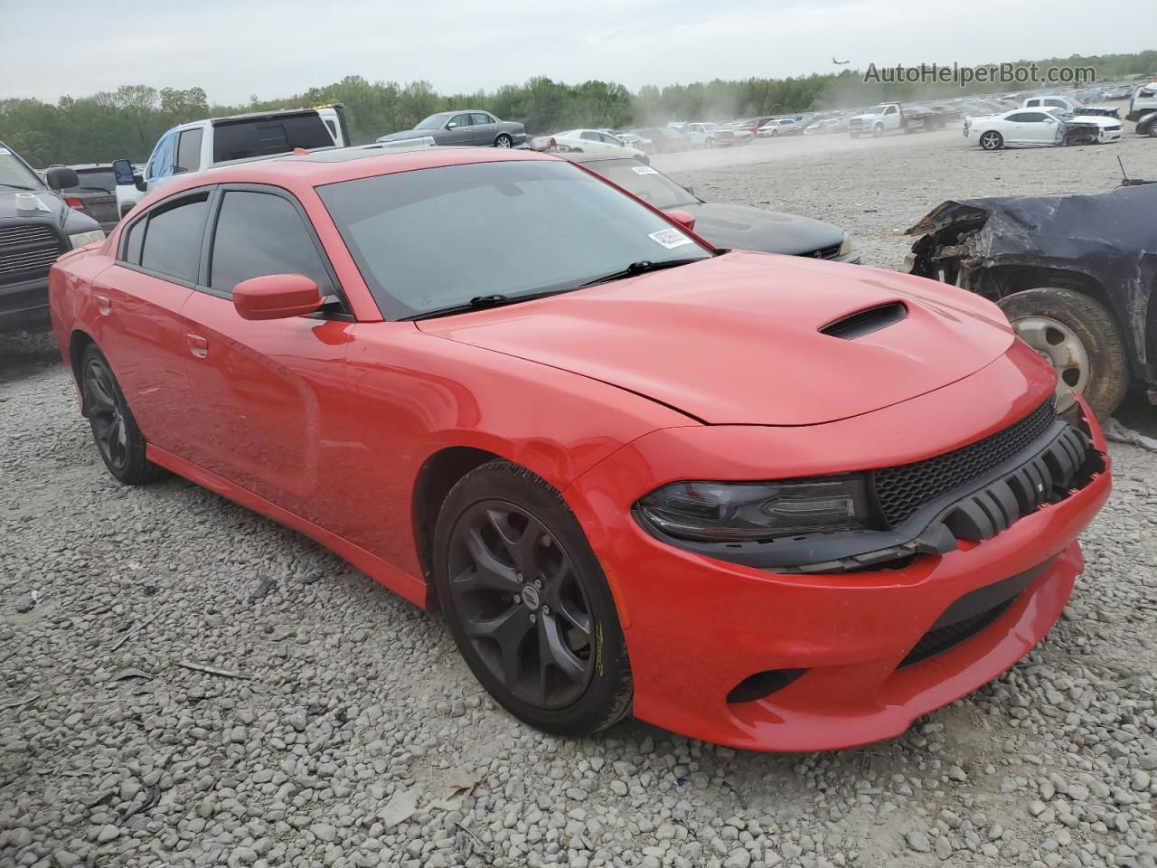 2018 Dodge Charger Sxt Plus Red vin: 2C3CDXHG2JH206871