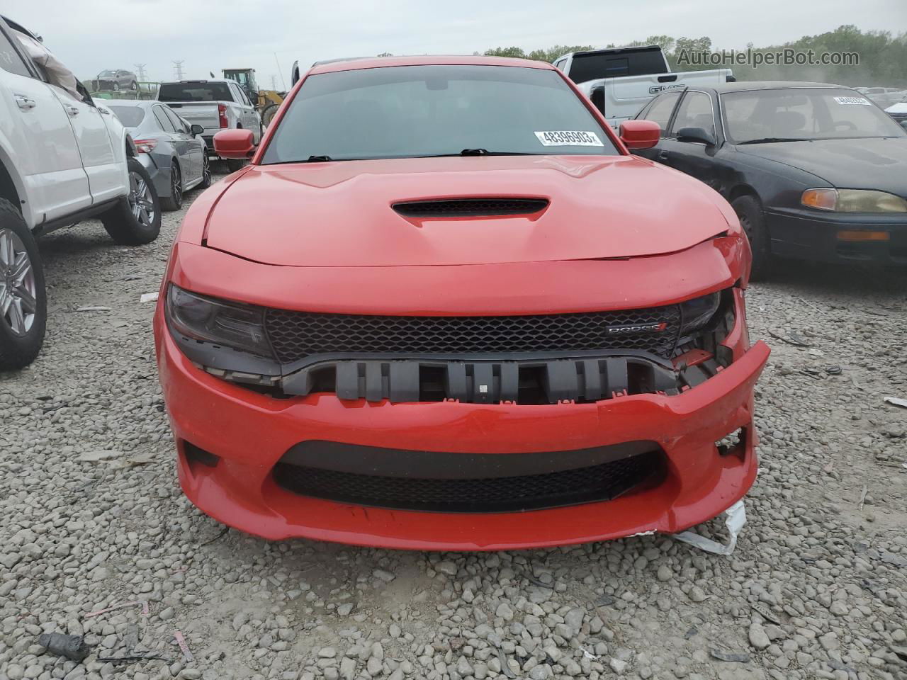 2018 Dodge Charger Sxt Plus Red vin: 2C3CDXHG2JH206871