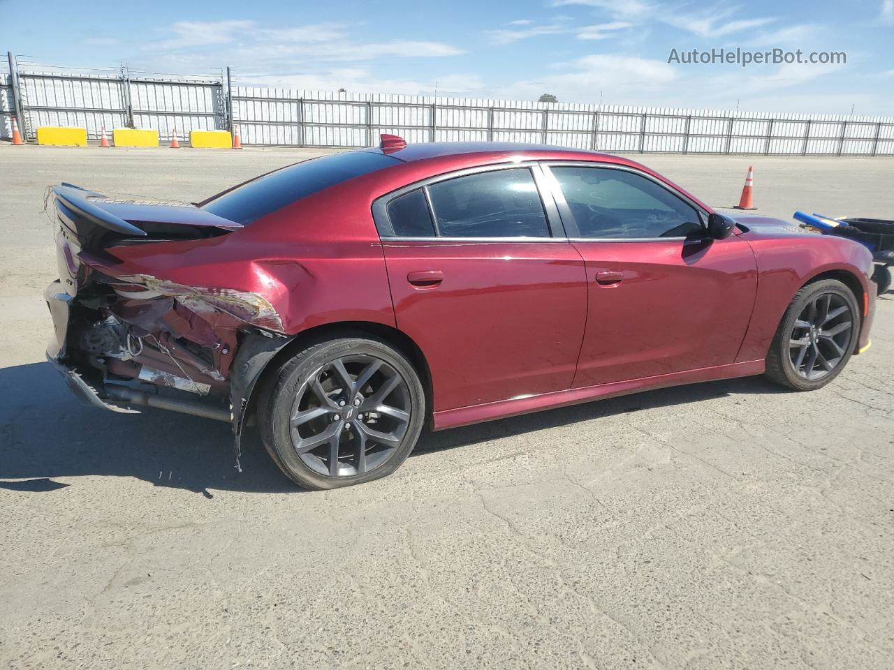 2021 Dodge Charger Gt Maroon vin: 2C3CDXHG2MH569191