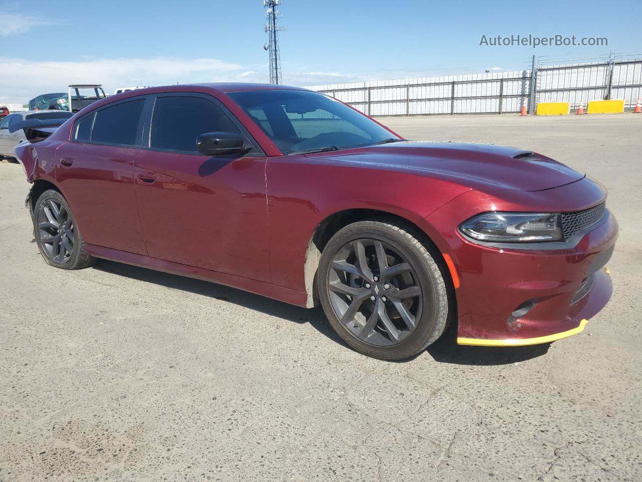 2021 Dodge Charger Gt Maroon vin: 2C3CDXHG2MH569191