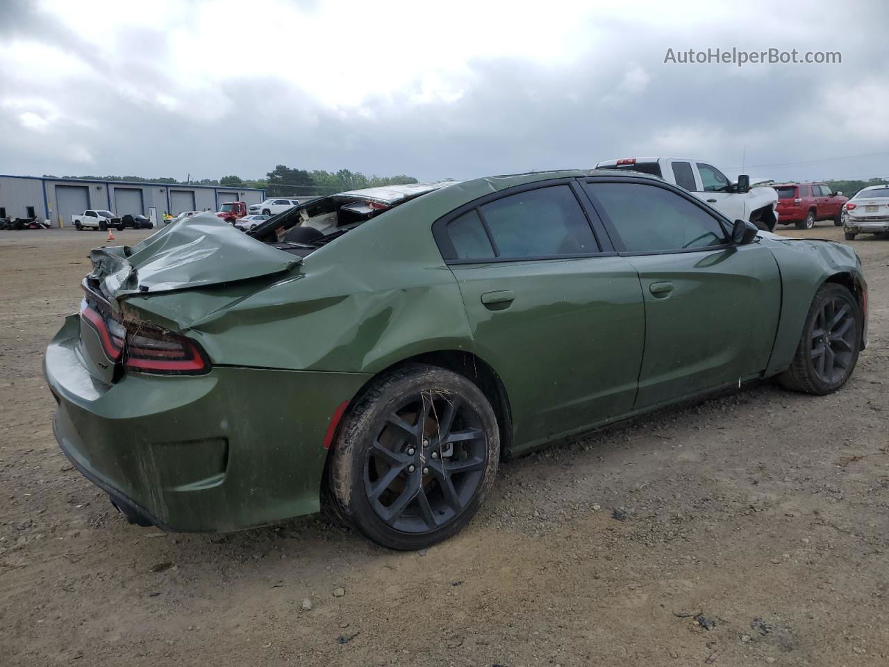 2021 Dodge Charger Gt Green vin: 2C3CDXHG2MH648635