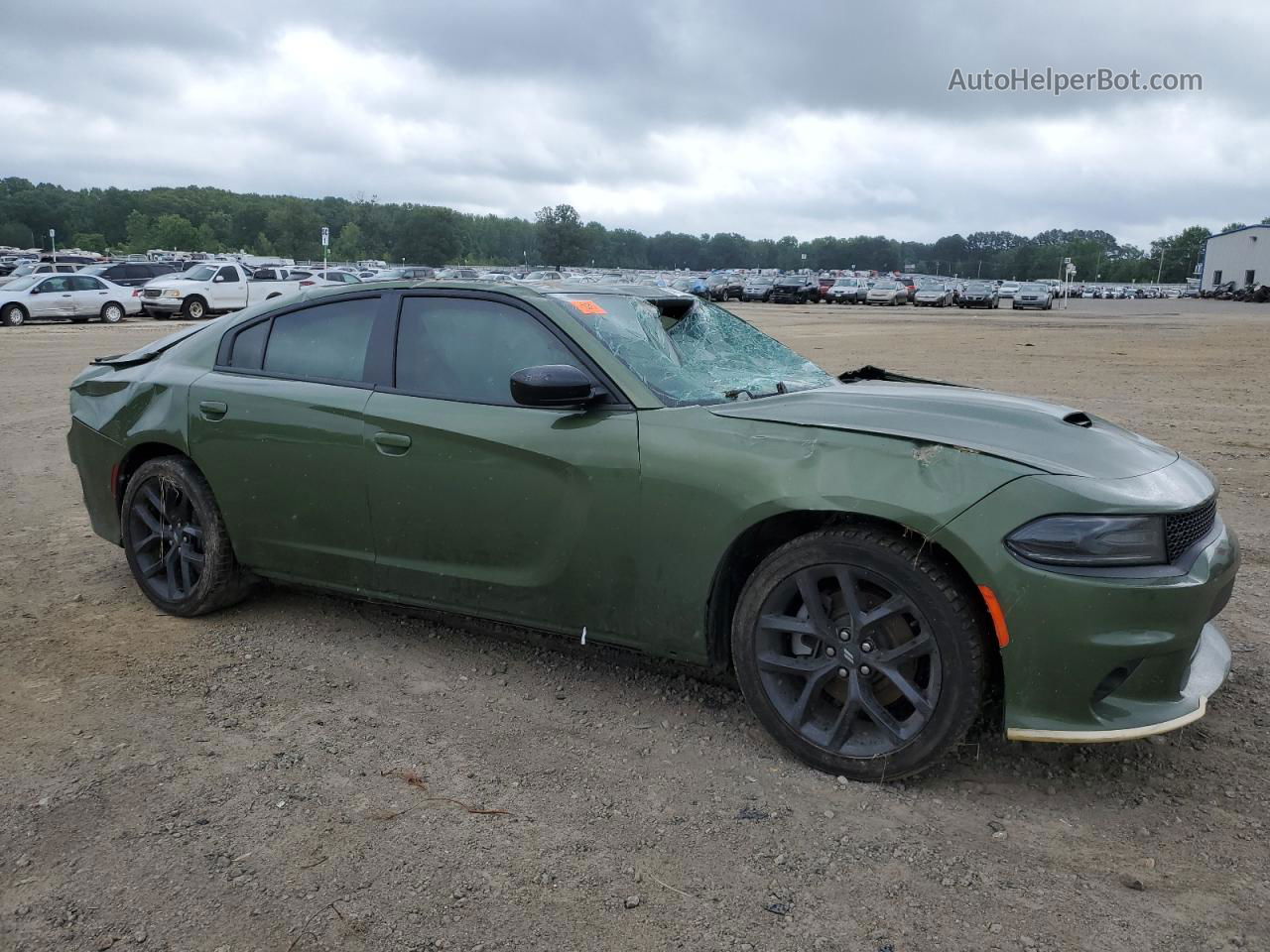 2021 Dodge Charger Gt Green vin: 2C3CDXHG2MH648635