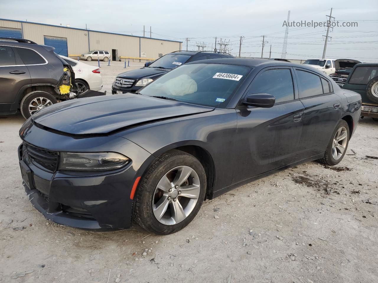 2016 Dodge Charger Sxt Black vin: 2C3CDXHG3GH186672