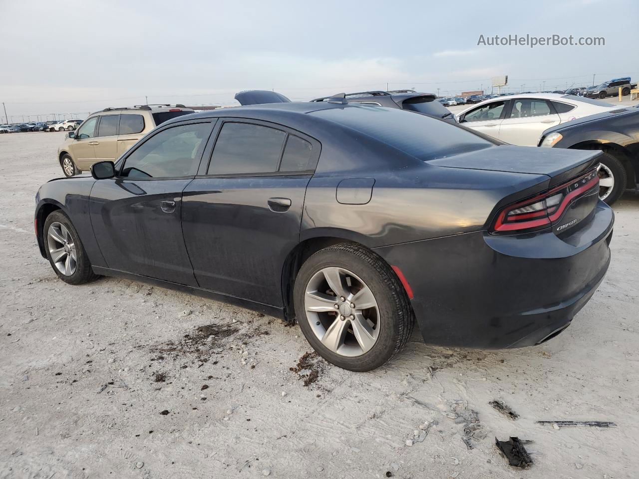 2016 Dodge Charger Sxt Black vin: 2C3CDXHG3GH186672