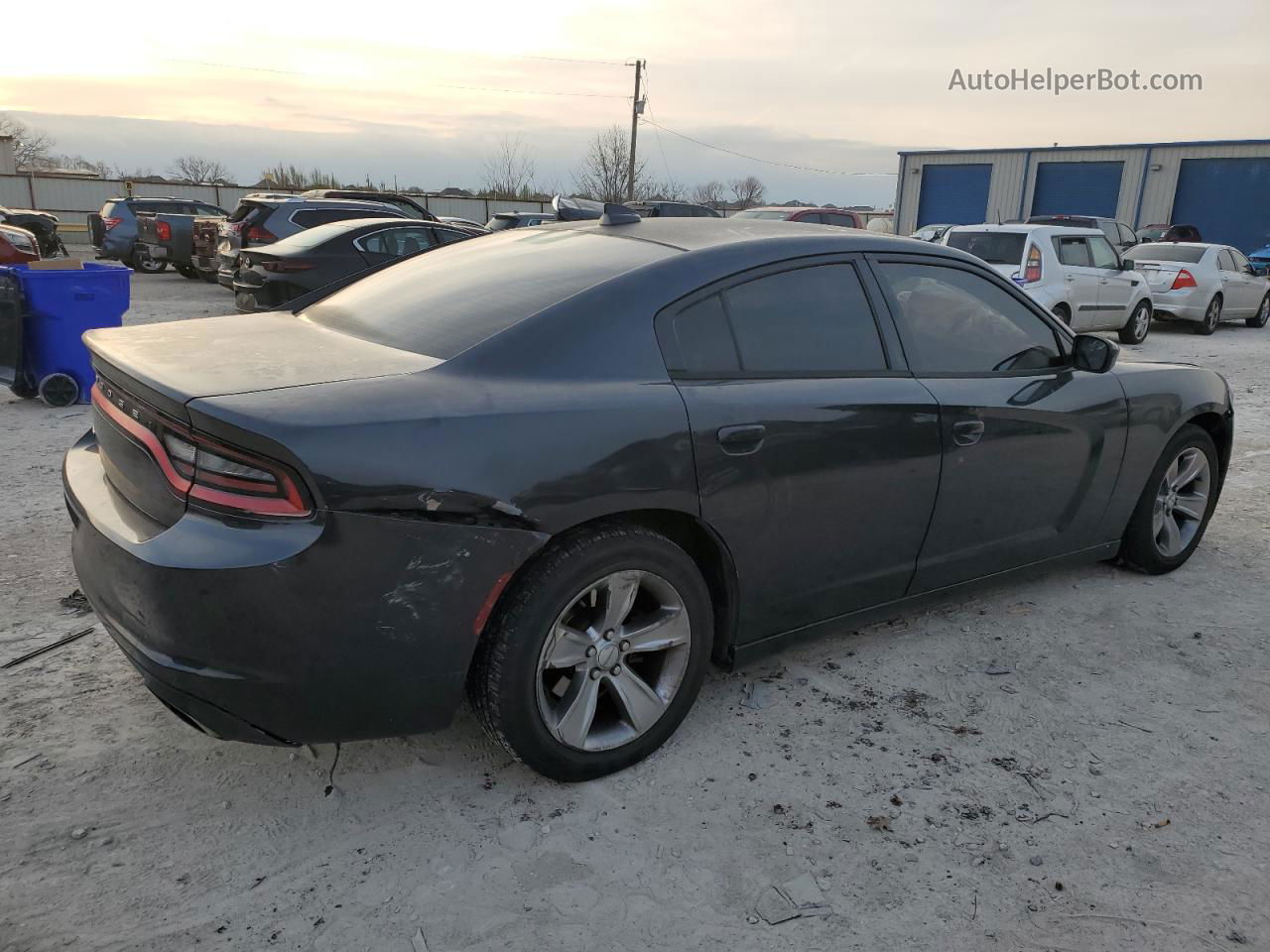 2016 Dodge Charger Sxt Черный vin: 2C3CDXHG3GH186672