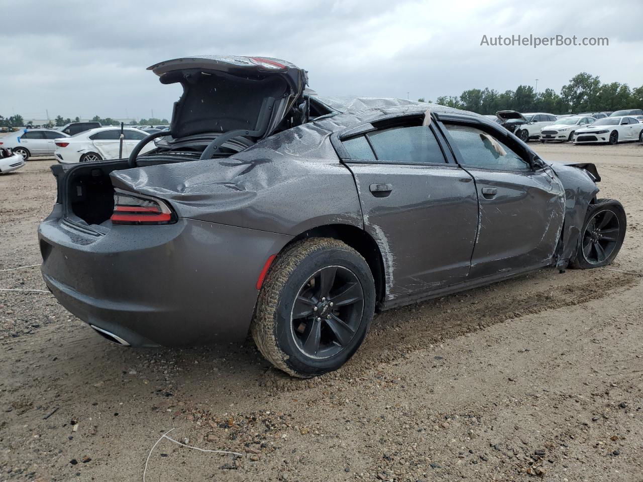 2016 Dodge Charger Sxt Серый vin: 2C3CDXHG3GH192651